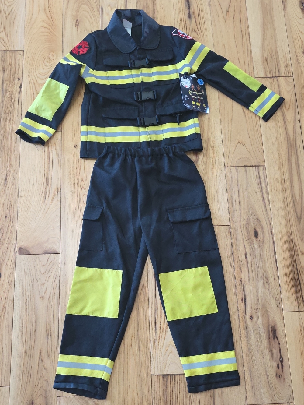 Kids Firefighter Costume Jacket and Pants Set NWT